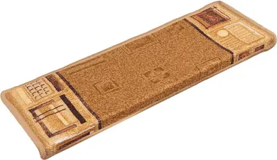 Produktbild von vidaXL Stufenmatten Selbstklebend 5 Stk. 65x21x4 cm Beige
