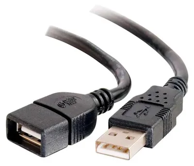 Immagine prodotto di Cavo di prolunga USB C2G da 9,8 piedi - Cavo di prolunga USB A a USB A - USB 2.0 - Maschio/Femmina - Cavo USB - USB (maschio) a USB (femmina) - 3 metri - Nero