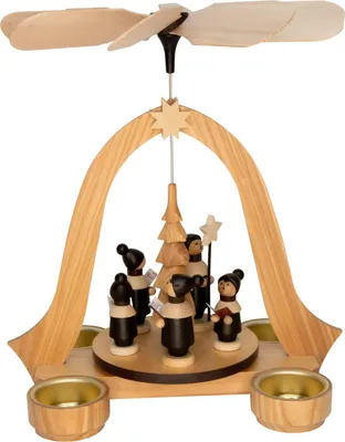 Produktbild von Pyramide Kurrende mit Teelichter BxHxT 24,5x26x20cm NEU