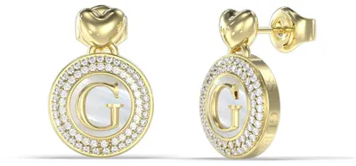 Obrázek produktu pro Guess JUBE06203JWYGT/U Dámské náušnice z nerezové oceli, bílé zlato