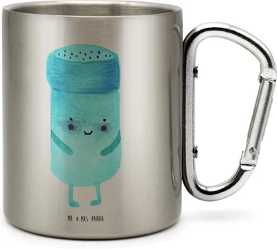 Produktbild von Mr. & Mrs. Panda Thermobecher Beste Freunde Salz - Transparent - Geschenk, Edelstahl, Teetasse, Fehlende Keywords, Edelstahl-Isolierbecher, Lustige Sprüche, Teebecher