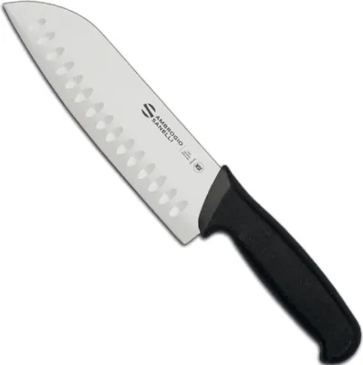 Produktbild von Santokumesser mit Kugelschliff zum Hacken SUPRA, Länge 180/320 mm