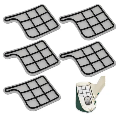 Staubsauger-Filter-Set, 5 Stück, grau, für Vorwerk Kobold VK135/VK136