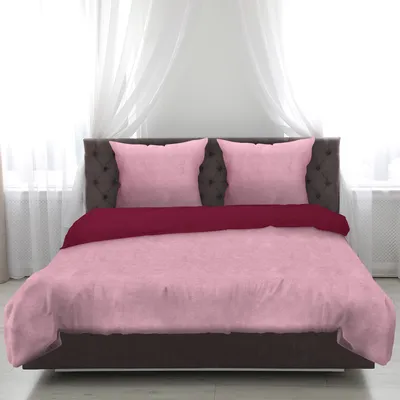 Produktbild von Pościel 2-częściowa "Cashmere Touch" ( Rose/Beere ) - Oeko-Tex - 1 poszwa na kołdrę 135x200cm + 1 poszewka na poduszkę 80x80cm - zestaw zapinany na zamek błyskawiczny