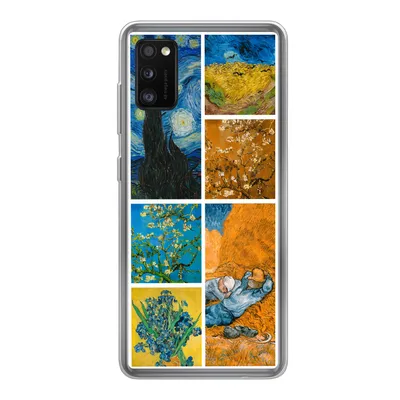 Produktbild von MuchoWow® Handyhülle Schutzhülle Hülle für Samsung Galaxy A41 Van Gogh - Collage - Alte Meister Silikon Softcase Handy Hülle - Mobiltelefon