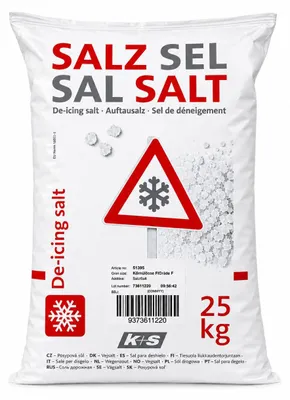 Image de Sel de déneigement, sel de fonte Premium K+S 25kg