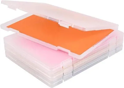 Produktbild von Scrapbooking-Set mit Kunststoffbehältern, 21,6 x 27,9 cm, Schloss und Haken