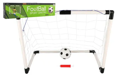 Produktbild von Fußballtor 70 x 56 x 37 cm mit Ball und Luftpumpe im Karton 51 x 13 x 7,5 cm
