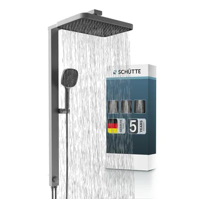Zdjęcie produktu dla 60687 LA PALMA Zestaw z głowicą prysznicową, grafit matowy