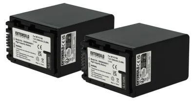 Produktbild von EXTENSILO 2x Akku kompatibel mit Sony HDR-CX305VE, HDR-CX320E, HDR-CX350, HDR-CX320EB, HDR-CX305E, HDR-CX350E Kamera (3300 mAh, 7,4 V, Li-Ion)