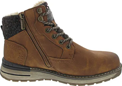 Imagen del producto de Botas para hombre Mustang, forradas para mayor calidez, color marrón, estilo casual