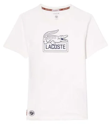 Produktbild von Lacoste - "Roland Garros Edition" T-Shirt für Herren/Damen Uni, Regulär GT22064 (XXS) (Weiß)