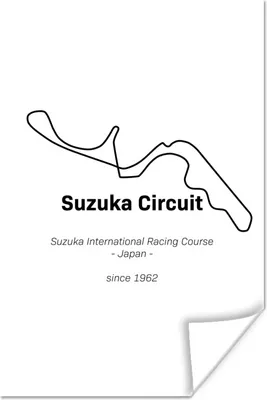 Produktbild von MuchoWow® Poster Suzuka - F1 - Rennstrecke 80x120 cm - Papierdruck
