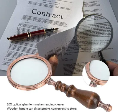 Handheld Vergrößerungsglas - 10x hohe Vergrößerung - abnehmbar
