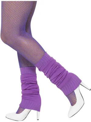Produktbild von Smiffys Beinstulpen, Purpur Halloween