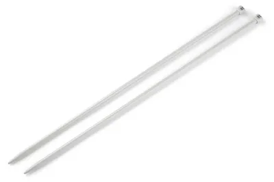 Stricknadel gerade 35mm Aluminium Stärke 6mm