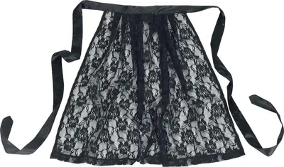 Produktbild von EMP Special Collection Damen schwarze Spitzenschürze M