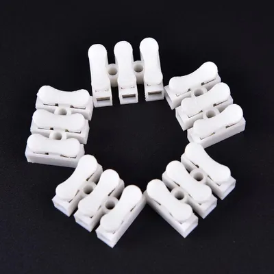 Produktbild von 10 stücke Selbstsichernde mini 3 Pin Kabelstecker Schnellverbinder Draht Termina