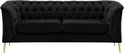 Image de Sofa deux places Chesterfield Modern-Velluto 20-Métal doré