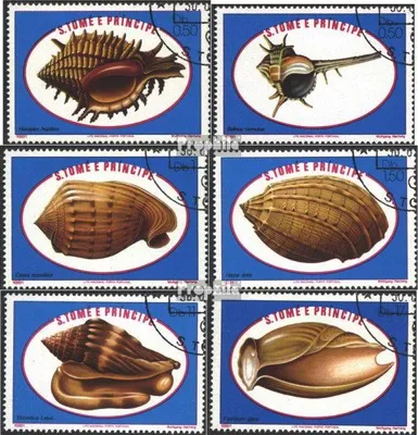 Produktbild von Briefmarken Sao Tome e Principe 1981 Mi 680-685 (kompl.Ausg.) gestempelt Meeresschneckengehäuse