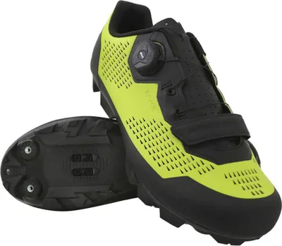Productafbeelding van Massi Race mountainbike schoenen, geel/zwart, EU 43, heren. Geel/zwart, EU 43