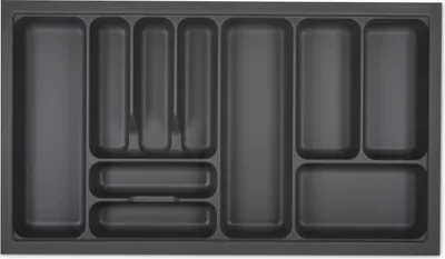 Produktbild von ORGA-BOX I Besteckeinsatz 819 x 473 oriongrau mit Perlstruktur - Anti-Rutsch für Blum Tandembox Antaro / Intivo u. ModernBox im 90er Schrank