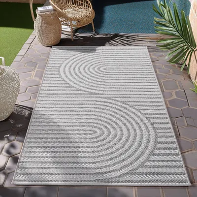 Produktbild von Homebyhome Outdoor Teppich Wetterfest & UV-beständig, ideal für Küche, Balkon, Terrasse, Garten, Wohnzimmer, Grösse: 80x150 cm