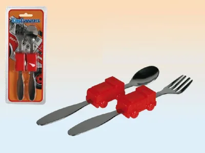Produktbild von Kinder Besteck Edelstahl Feuerwehrauto