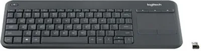 Zdjęcie produktu dla Logitech Wireless Touch Keyboard K400 Plus - Tastatur - drahtlos - 2.4 GHz - Tschechisch - Schwarz