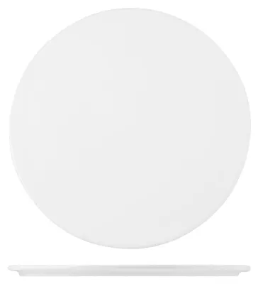Produktbild von H&h Teller rund aus Porzellan, 24,5 cm, weiß