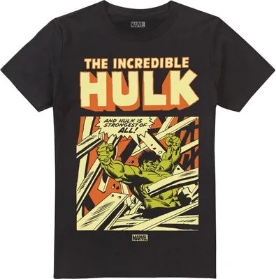 Immagine prodotto di Hulk - Maglietta "Rage" da uomo TV2133 (XL) (Nero)