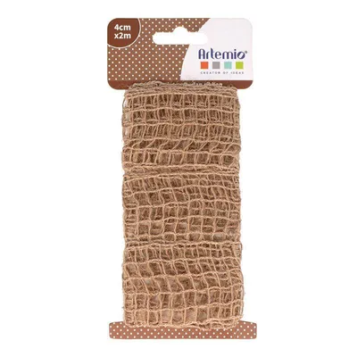Zdjęcie produktu dla Wstążka jutowa - kratka - 2 m x 4 cm