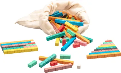 Image de ReWood Bâtons à compter 10 couleurs (126 pcs)