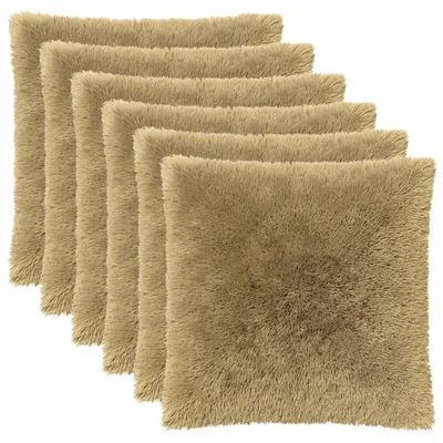 Produktbild von vidaXL Kissenbezug 6 pcs HEERLEN Hellgrün 65 x 65 cm PV Fleece