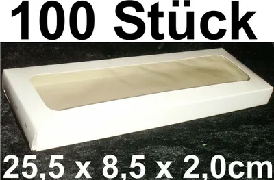Produktbild von 100X Klarsichtbox Schachtel Klarsichtverpackung Versandbox Box Karton Verpackung