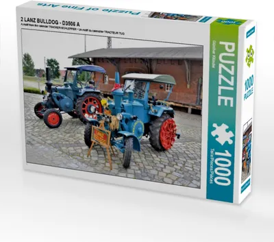 Produktbild von CALVENDO Puzzle 2 LANZ BULLDOG - D3506 A | 1000 Teile Lege-Größe 64x48cm Foto-Puzzle für glückliche Stunden