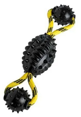 Produktbild von Hunter Hundespielzeug Spike Ball, mit Kordel Vollgummi farblich sortiert, 30 cm
