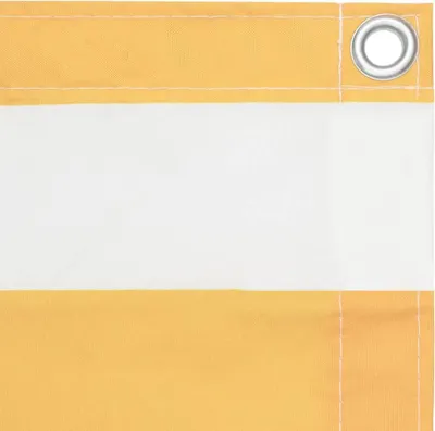 Obrázok produktu pre vidaXL Balkónová zástena bielo-žltá 120x300 cm Oxford Fabric