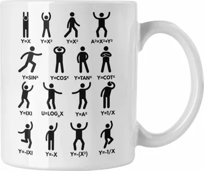 Produktbild von Trendation - Mathe Gleichungen Lustige Tasse Geschenk Mathelehrer Mathematik Spruch (Weiß)