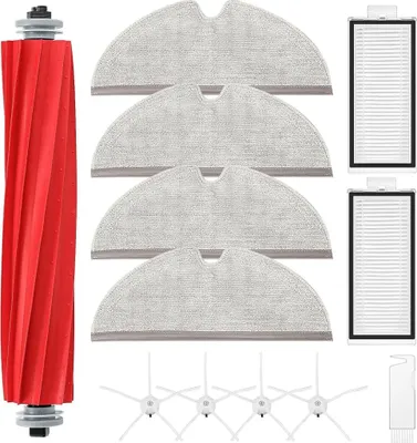 Produktbild von Zubehörset für Q7, Q7+, Q7 Max, Q7 Max+ Staubsauger | 1 Rollenbürste, 2 Filter, 4 Wischpads, 4 Seitenbürsten, 1 Reinigungsbürste