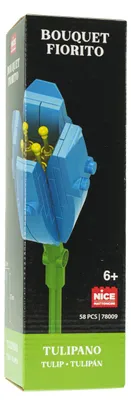 Produktbild von Nice Mattoncini Nice Group-Flower 78009 Bausteine aus Blöcken der Blume Tulpe, 7