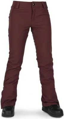 Productafbeelding van SNB VOLCOM Battle Stretch damesbroek – Bourgogne rood – Maat XS