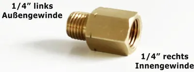 Produktbild von Spojovací kus přechodka IG 1/4" R x AG 1/4" lks redukce plynového adaptéru pro plynový sporák gril