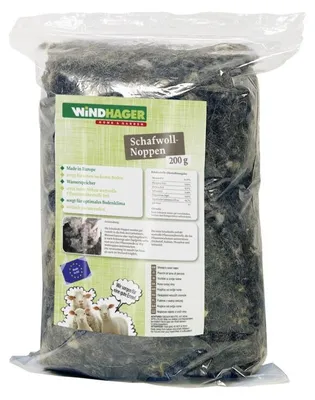 Produktbild von Schafwolle mit Noppenstruktur