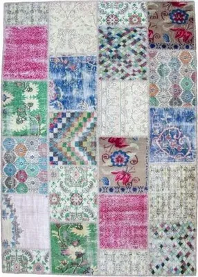 Productafbeelding van Patchwork, natuur/meerkleurig (170x240 cm)