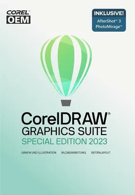 Produktbild von CorelDRAW Graphics Suite Special Edition 2023 OEM OEM+AfterShot+PhotoMirage (Lizenz per EMail)
