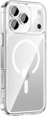 Produktbild von Valenta Trend Transparente iPhone 17 Pro MagSafe Hülle, Hartschalengehäuse, Rückseite - Transparent