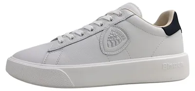 Immagine prodotto di Scarpe da uomo Blauer USA Buck, modello stringato sportivo, colore bianco, ideali per il tempo libero