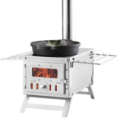 Produktbild von Tragbarer Holzofen – Outdoor-Ofen – Campingofen – Zeltofen – Kompaktes Design – 640 Kubikzoll großer Feuerraum