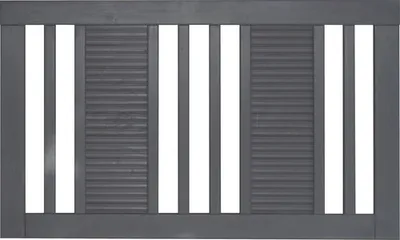 Produktbild von Vorgartenzaun Konsta Fenris 180 x 90 cm basaltgrau